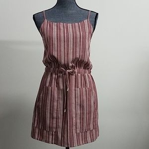 Red striped dress